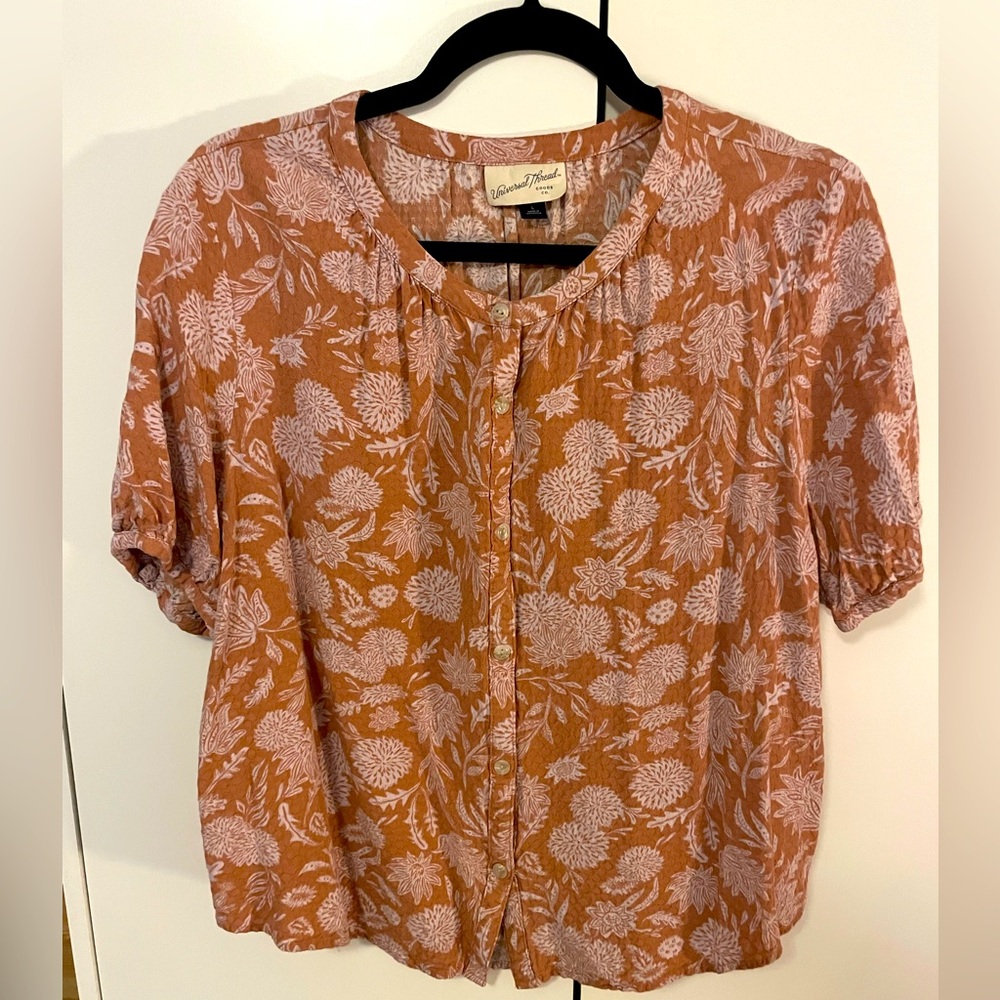 Women’s coral blouse